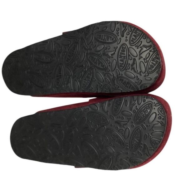 Plakton Clogs Women 6.5 37 Red Blogg Felted Wool Cork Slip On Soft Footbed NEW - Picture 7 of 8